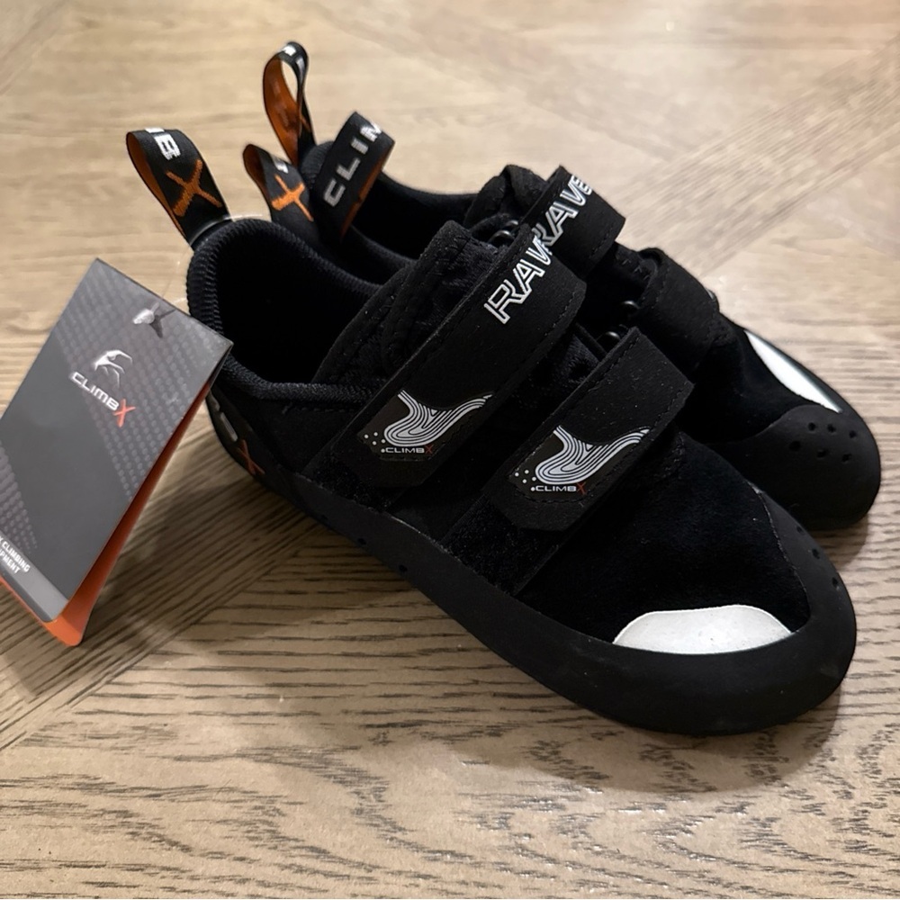 Rawave Kids Black Climbing Sneakers with Velcro Straps